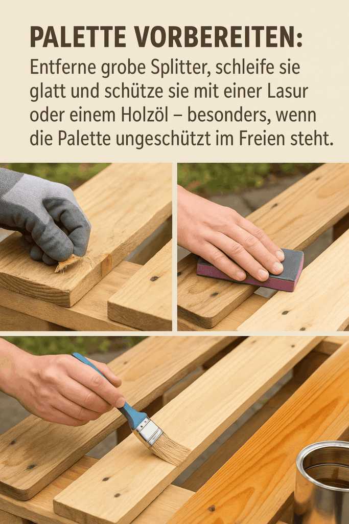 1 Palette vorbereiten