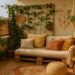 Balkon im Boho-Look