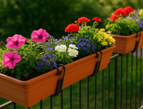 Blumenkästen bepflanzen