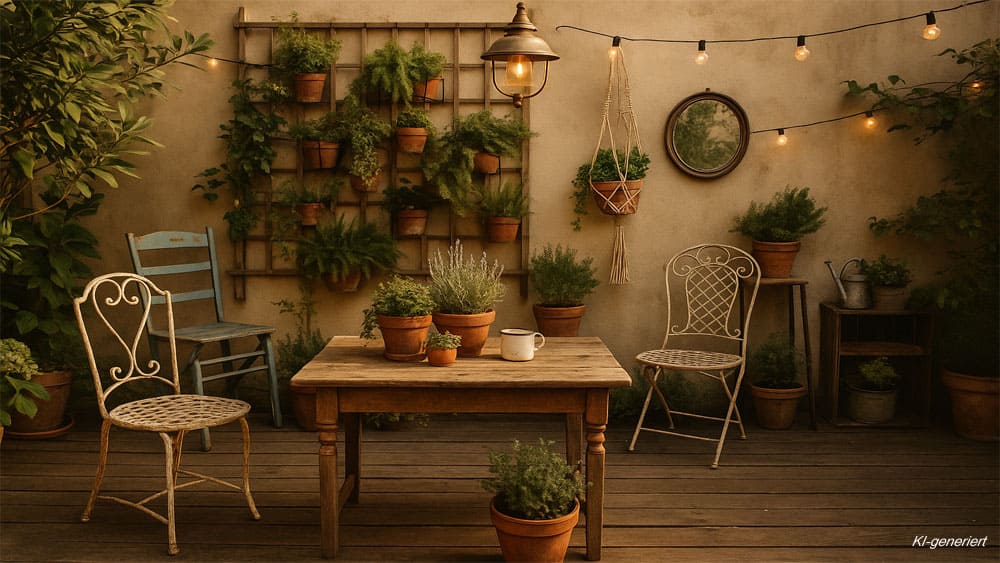 🌿 Wie gestaltest du eine Vintage Gartenterrasse mit Charme & Stil? 2 Vintage Gartenterrasse