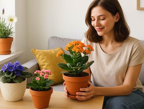 Blumen im Topf