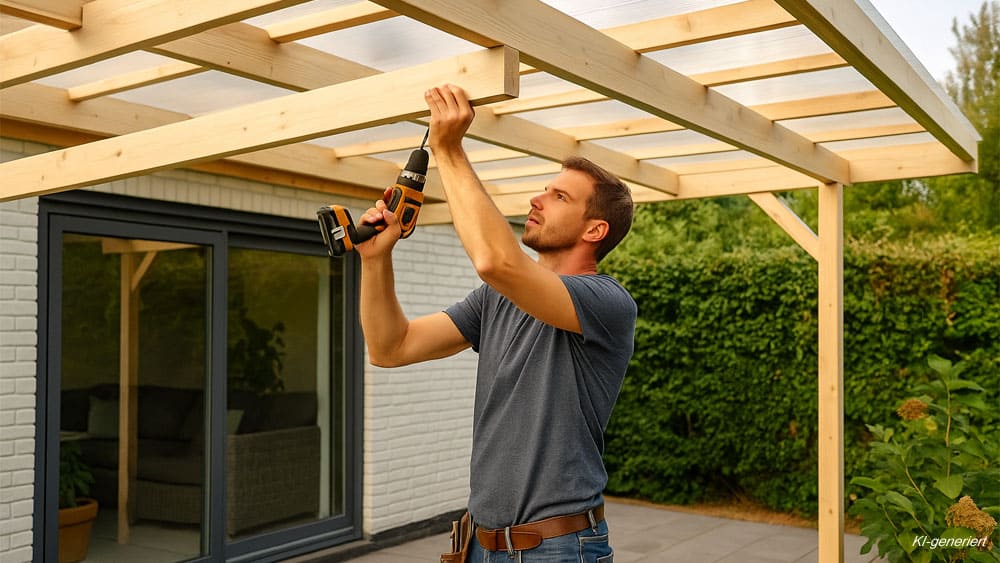💪 Terrassenüberdachung selber bauen – Planung & Tipps für dein DIY-Projekt 2 Terrassenüberdachung selber bauen