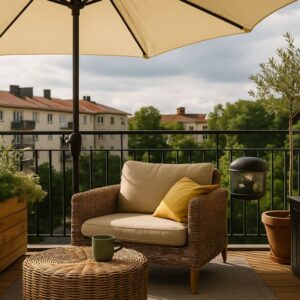 Balkon ohne Dach