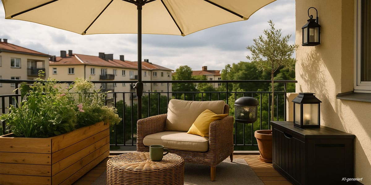 Balkon ohne Dach – clevere Ideen für Schutz, Komfort & Style 2 Balkon ohne Dach