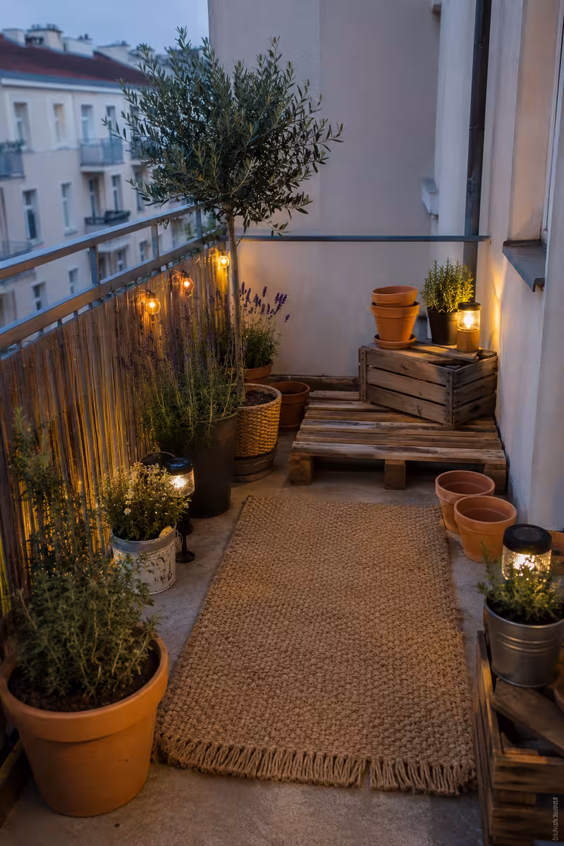 Materialien und Vorbereitung für: Balkon im Boho-Look: Kleine Ideen mit großer Wirkung