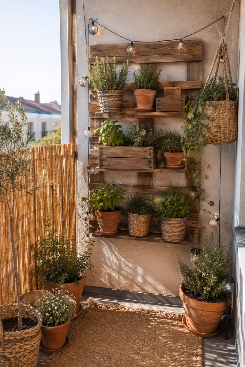 Umsetzung von: Balkon im Boho-Look: Kleine Ideen mit großer Wirkung