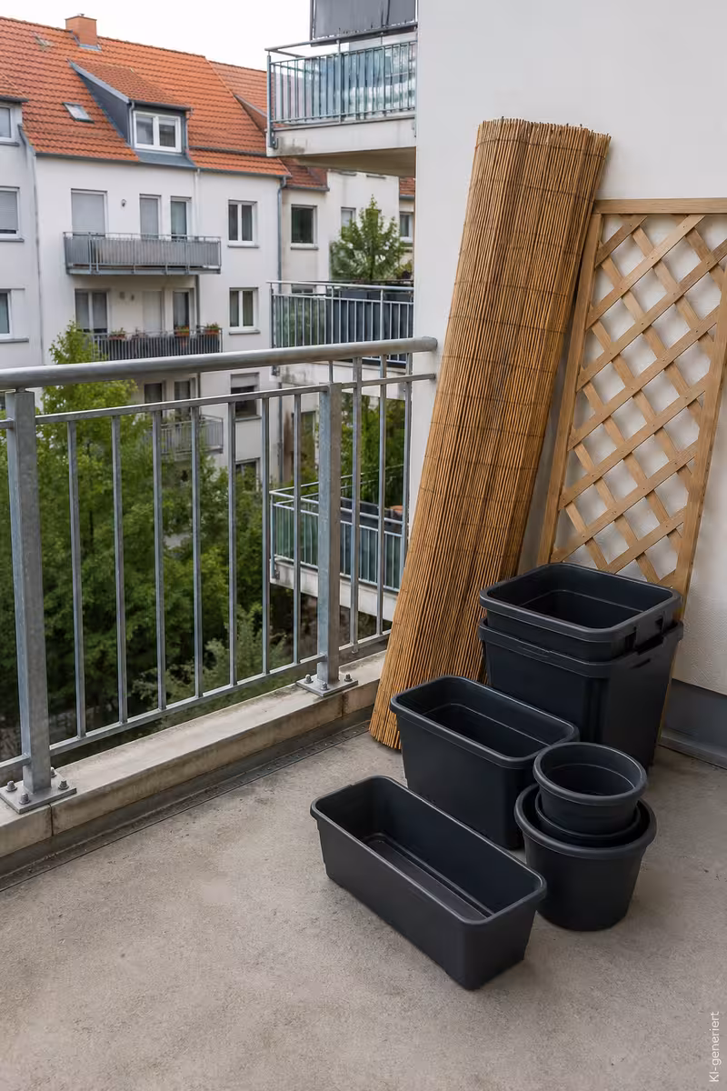 Materialien und Vorbereitung für: Balkon Sichtschutz dekorativ gestalten: schöne Ideen für mehr Privatsphäre