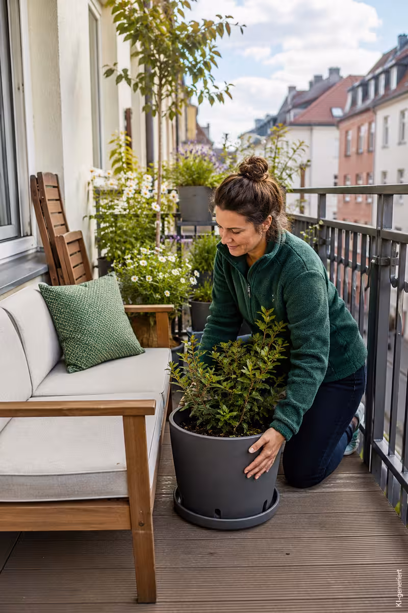 Balkon gemütlich gestalten: Ideen für Möbel, Pflanzen und Deko 4 Umsetzung von: Balkon gemütlich gestalten: Ideen für Möbel, Pflanzen und Deko