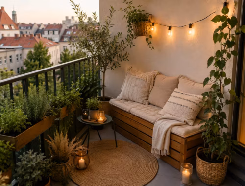 Kleine Balkon Lounge gestalten: Ideen für wenig Platz 27 Balkonidee zum Thema: Kleine Balkon Lounge gestalten: Ideen für wenig Platz