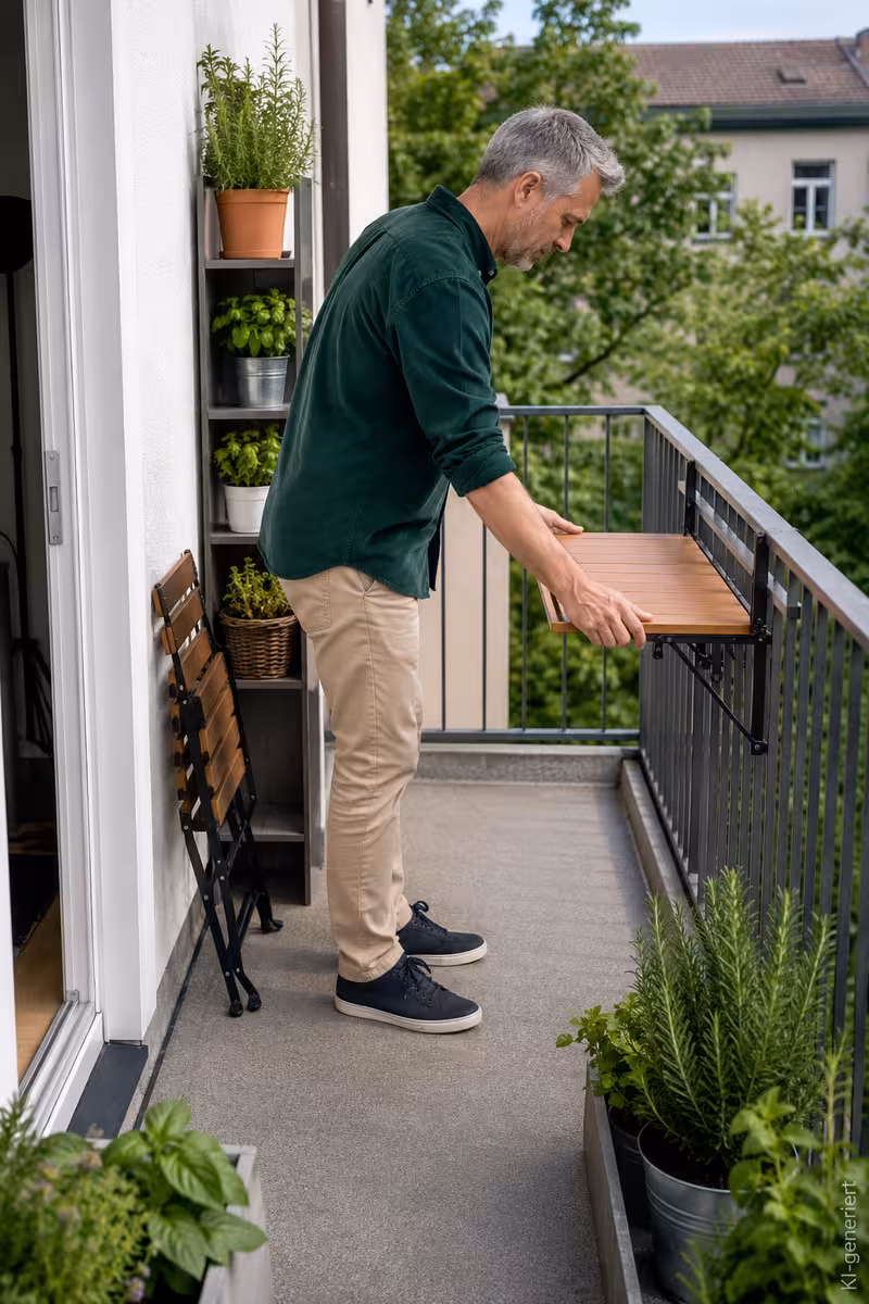 Schmalen Balkon gestalten: Wie Du wenig Platz optimal nutzt? 4 Umsetzung von: Schmalen Balkon gestalten: Wie Du wenig Platz optimal nutzt?