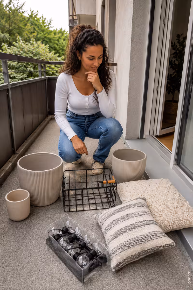 Materialien und Vorbereitung für: Balkon Dekoration für Frühling, Sommer, Herbst und Winter