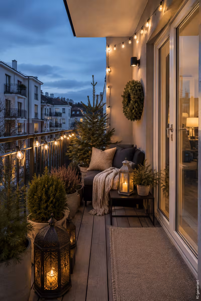 Fertiges Ergebnis für: Balkon Dekoration für Frühling, Sommer, Herbst und Winter