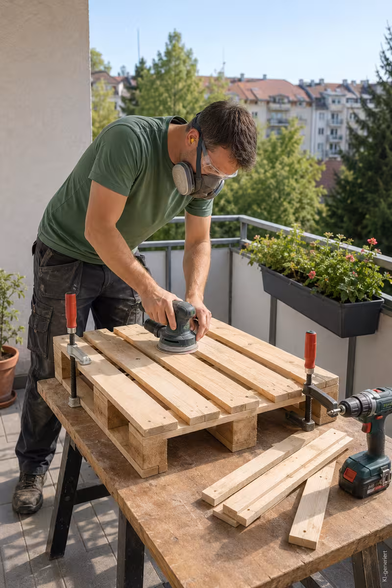 Umsetzung von: DIY für den Balkon: Was kannst du einfach selber bauen?