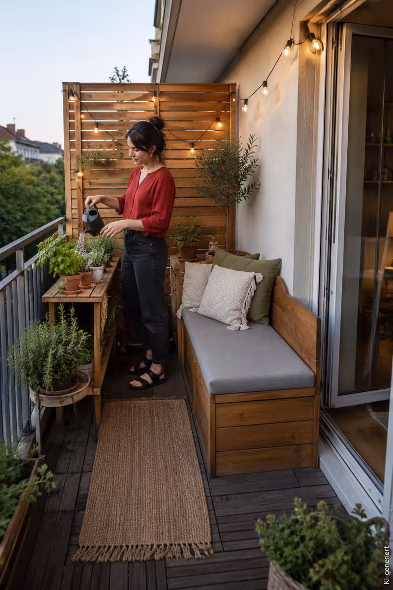 Fertiges Ergebnis für: DIY für den Balkon: Was kannst du einfach selber bauen?