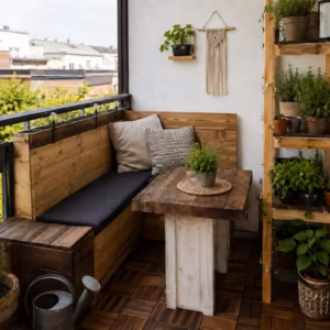 Balkonidee zum Thema: DIY für den Balkon: Was kannst du einfach selber bauen?
