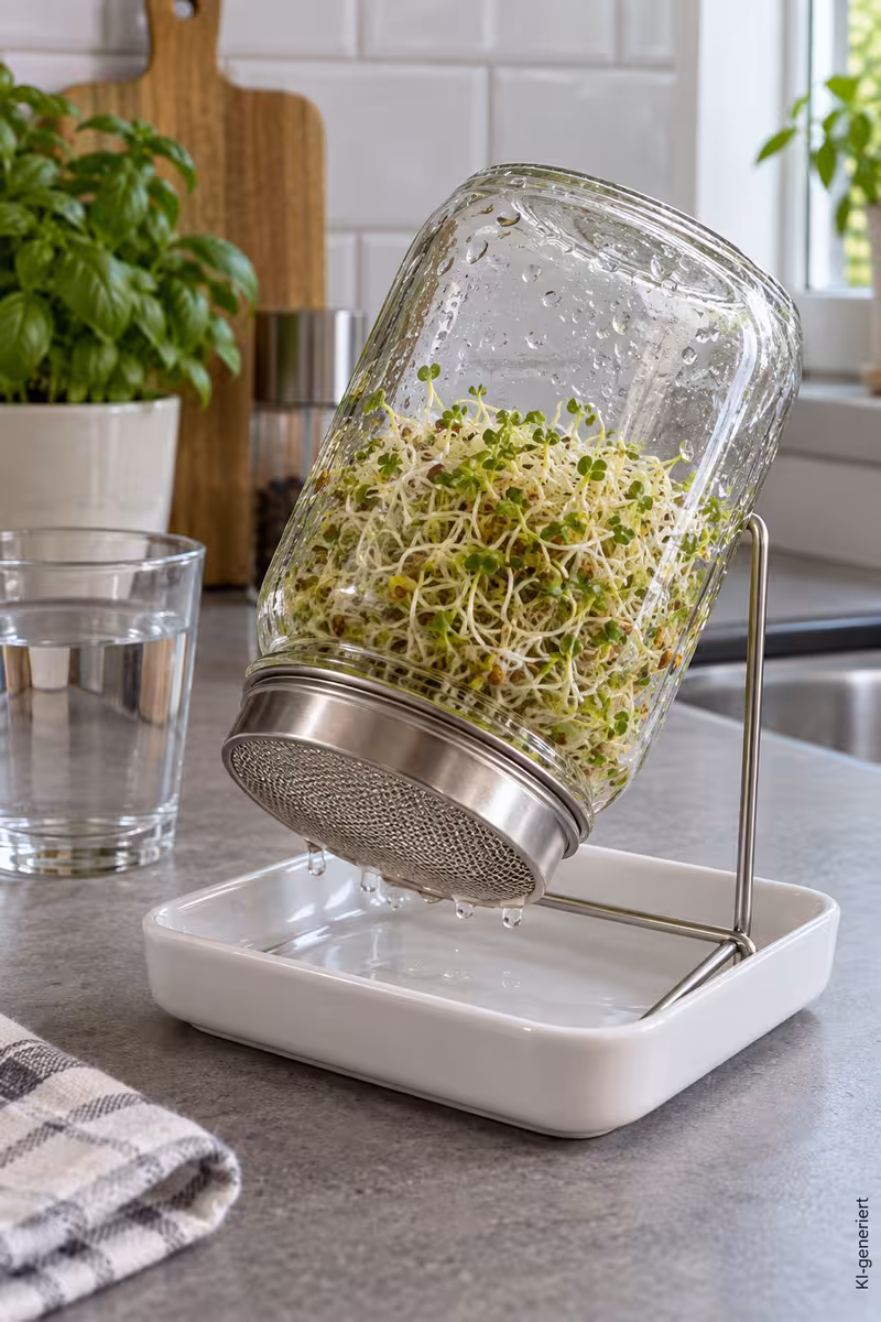 Umsetzung von: Wie kannst du Microgreens und Sprossen zu Hause ziehen?